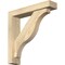 Ekena Millwork Funston Block Rough Sawn Bracket w/ Offset Brace, Douglas Fir, 4"W x 18"D x 18"H BKT0402X18X18FST05RDF - alternate 1